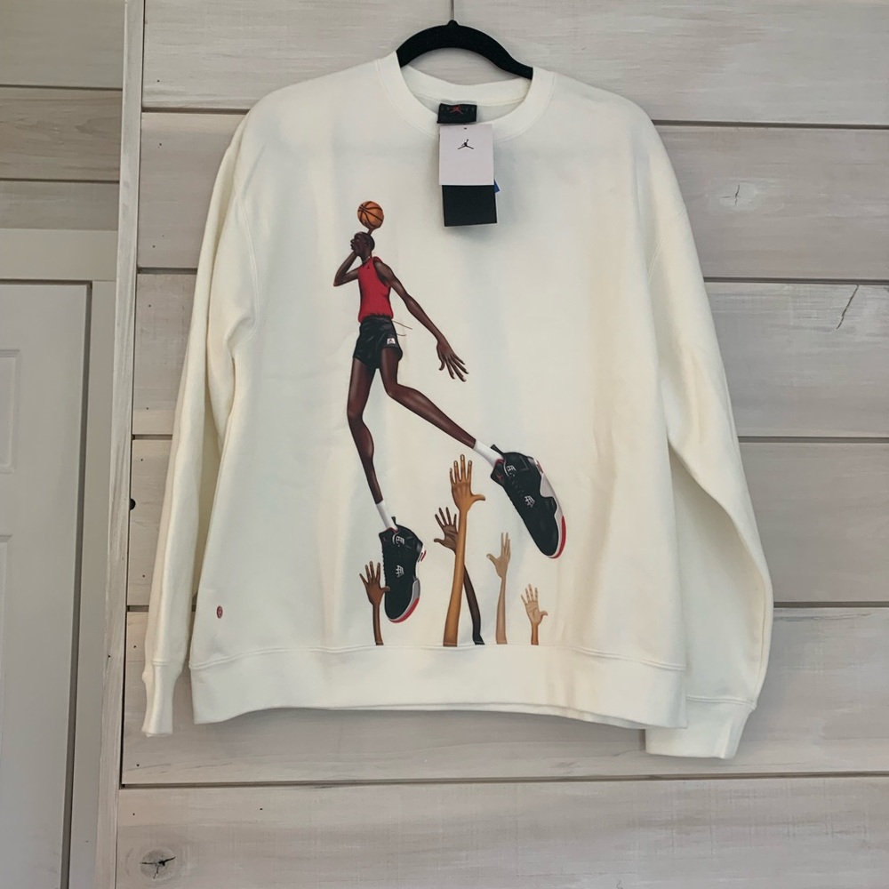 Air Jordan Flight Artist Series Darien Birks Women’s sweatshirt HF5476-133 NWT M